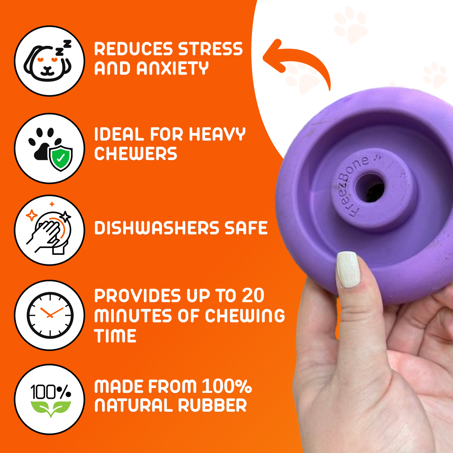 Freez Doughnut - Super Durable Treat Toy - Rocky's Famous Treats