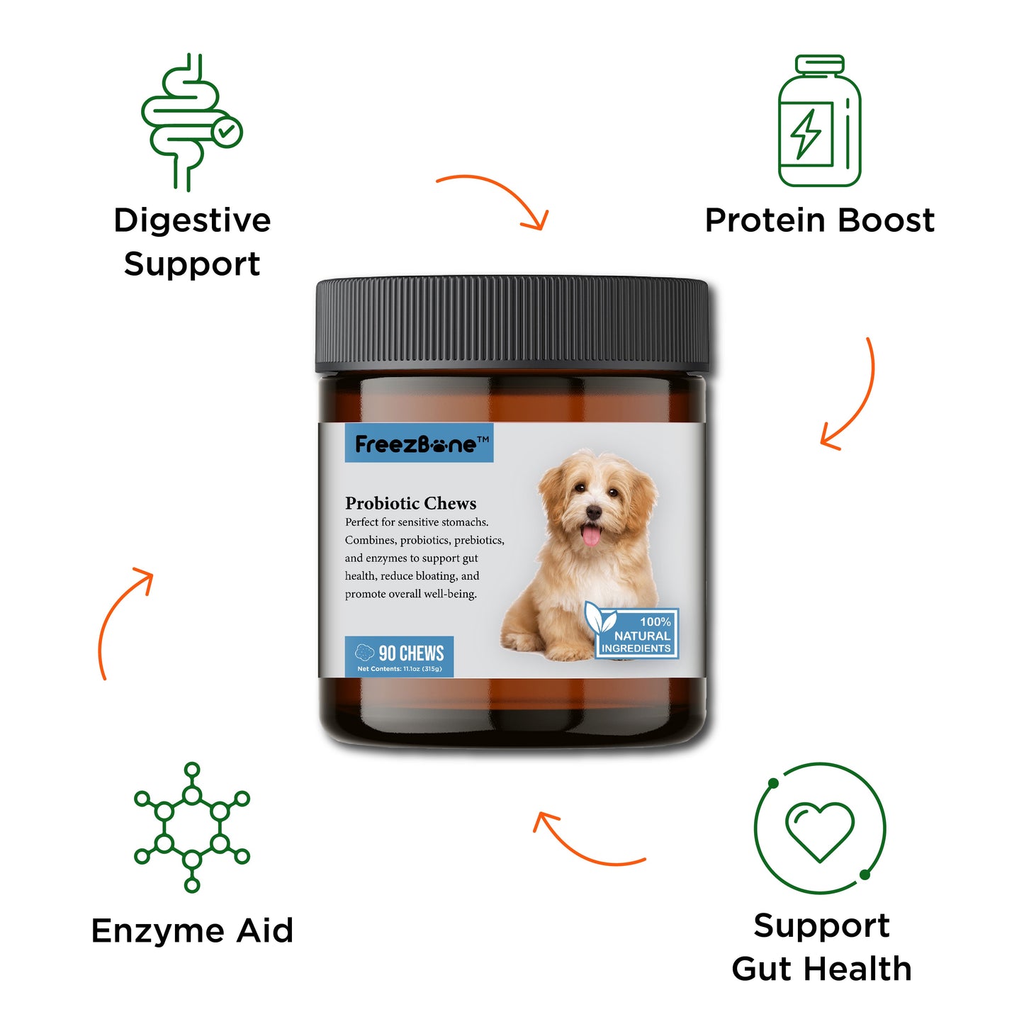 Probiotic Chews (90 Chews) - Rocky's Famous Treats