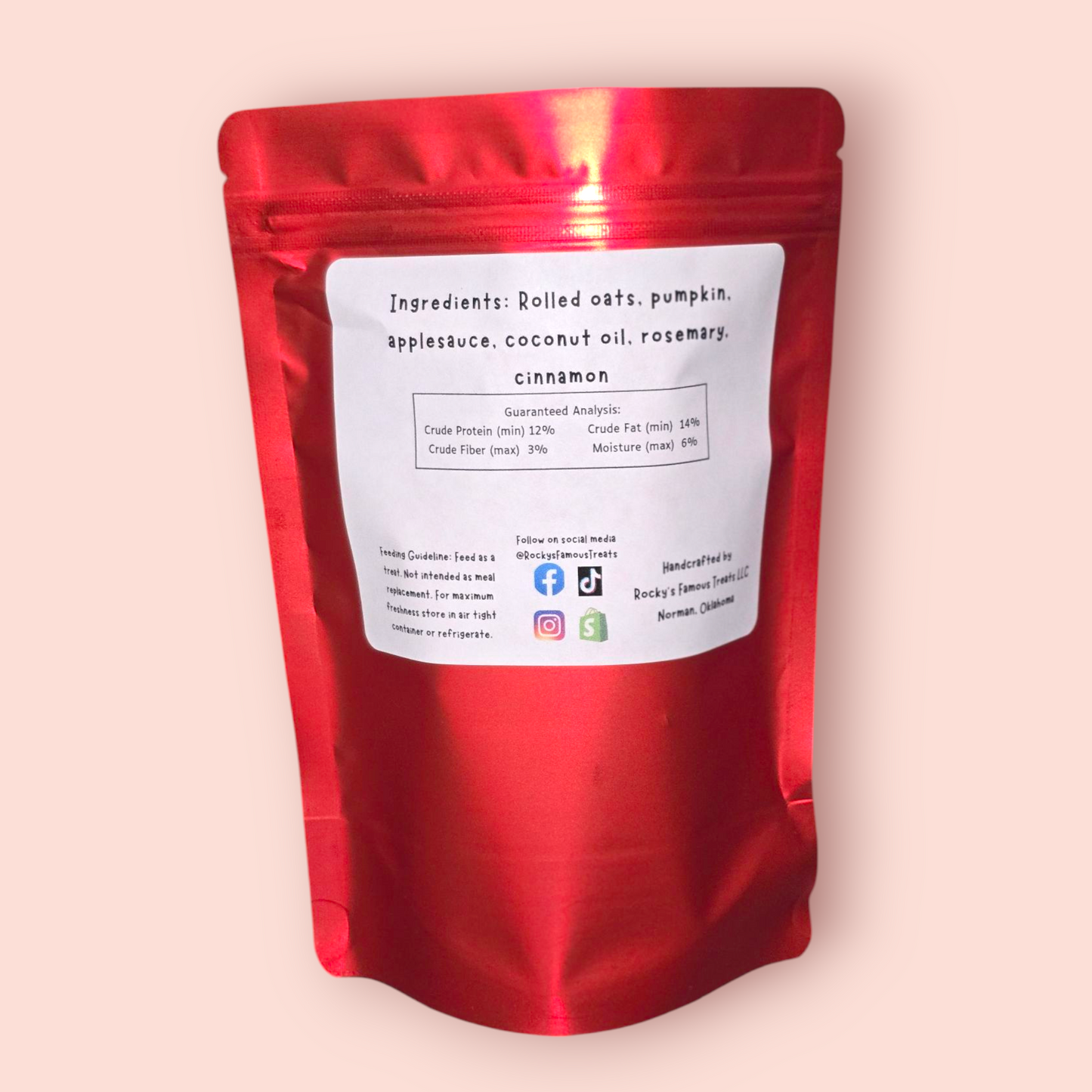 Pumpkin Dog Treats - Premium LIMITED INGREDIENT, HUMAN GRADE treats enriched with FIBER and COCONUT OIL for ALLERGIES and SENSITIVE STOMACH