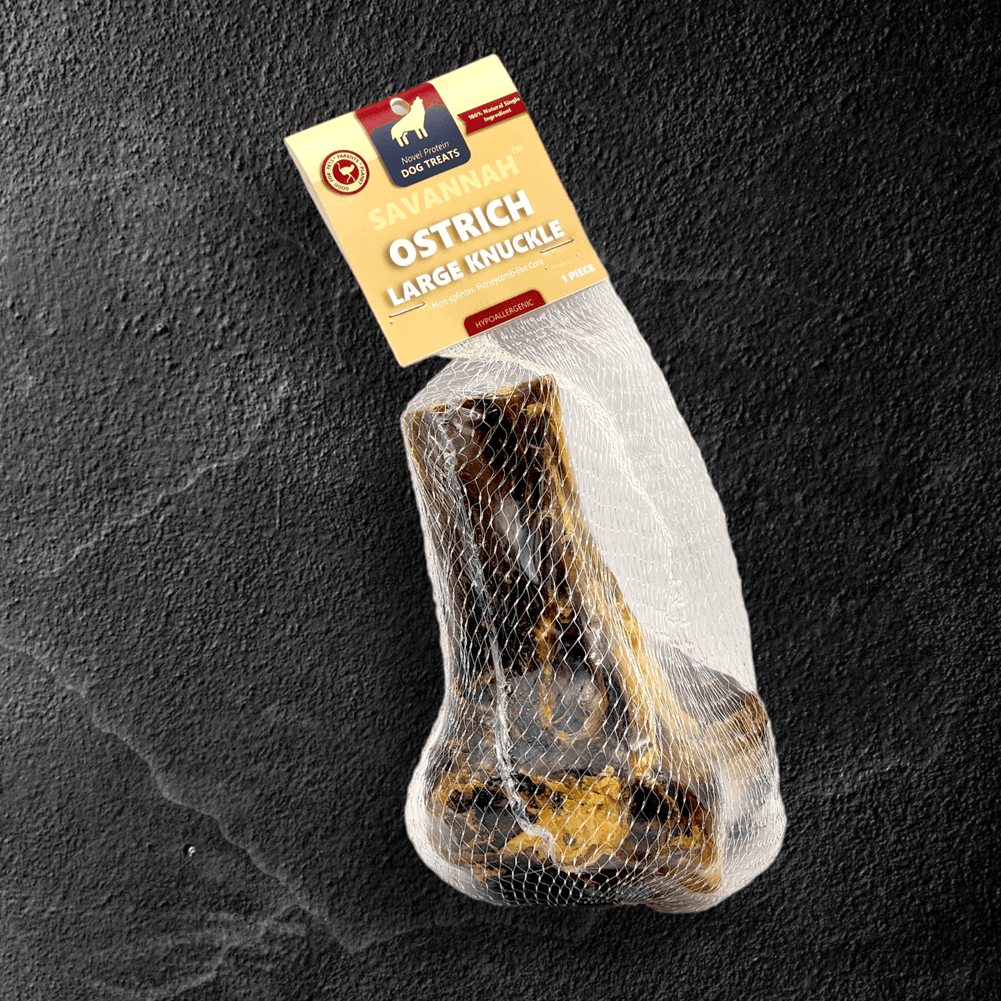 Large Ostrich Knuckle (5.5" x 5"): The Ultimate Chew for Moderate & Power Chewers - Rocky's Famous Treats