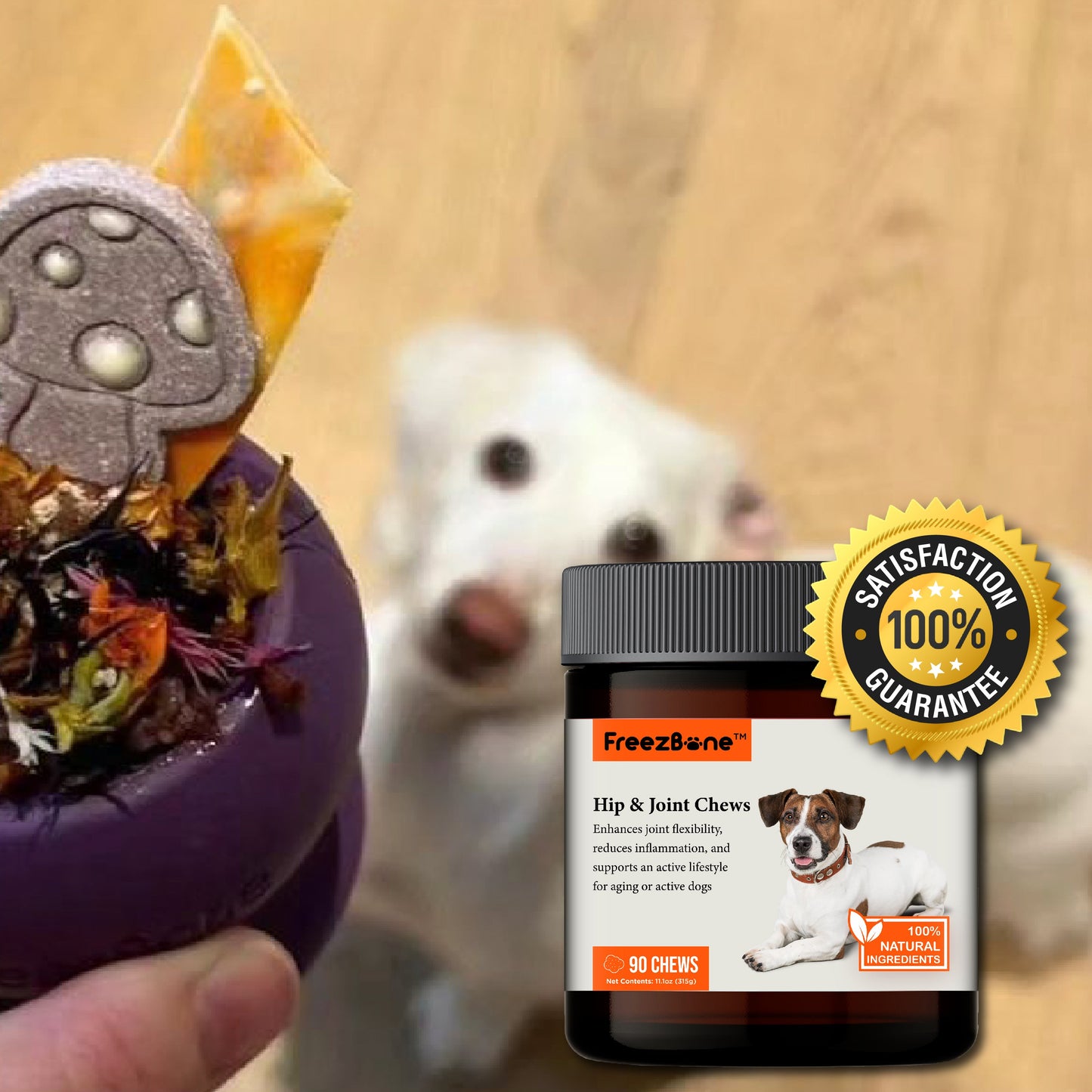 Hip & Joint Chews (90 Chews) - Rocky's Famous Treats