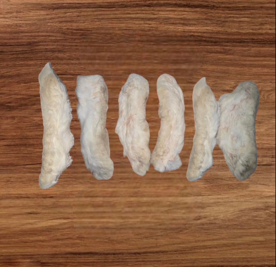 Rabbit Feet Dog Chews – Novelty Protein treat designed for Allergies, Sensitive Stomach, with Crunchy texture for Dental Health and Easy Digestion