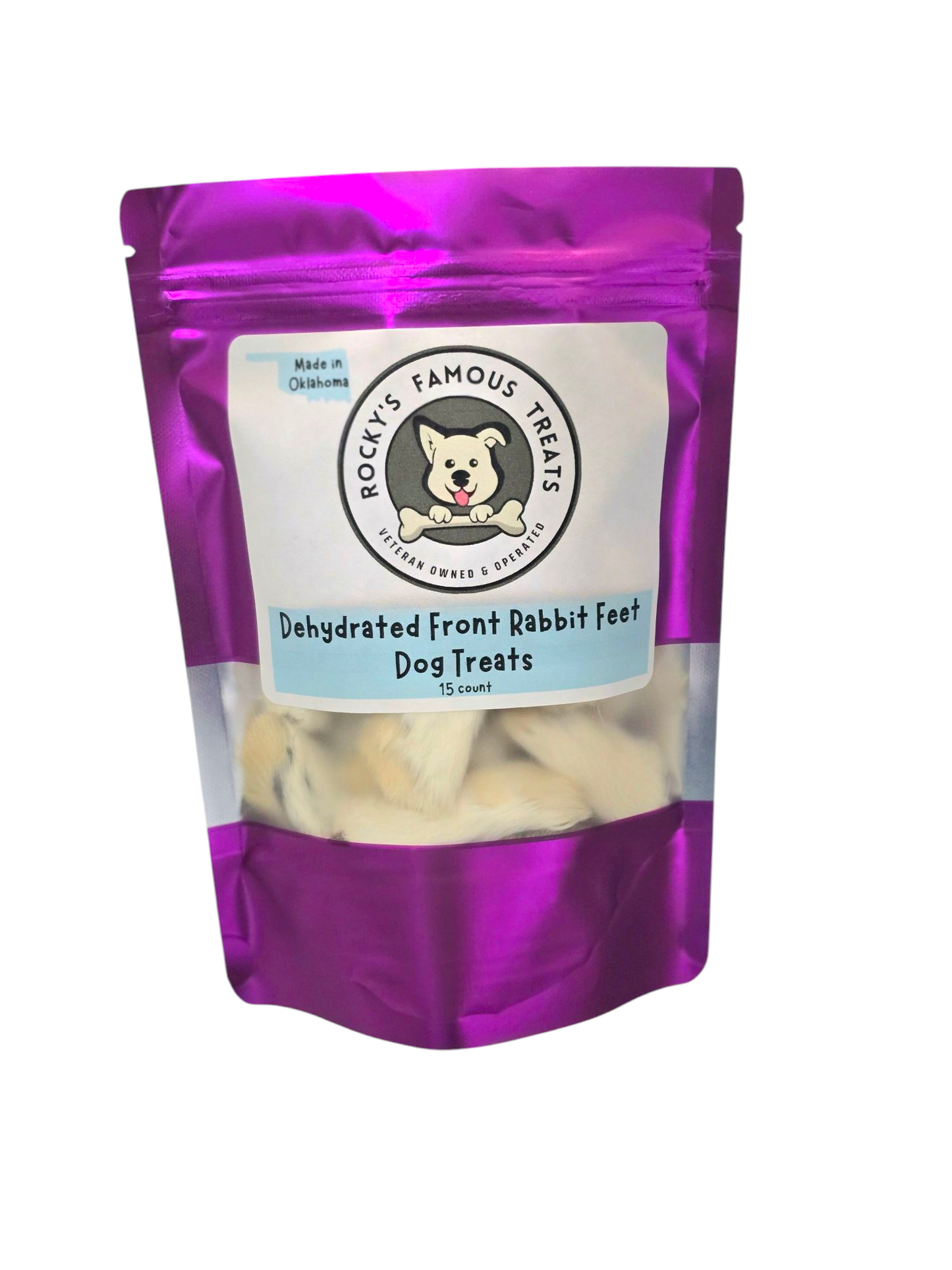 Dehydrated Front Rabbit Feet - Rocky's Famous Treats