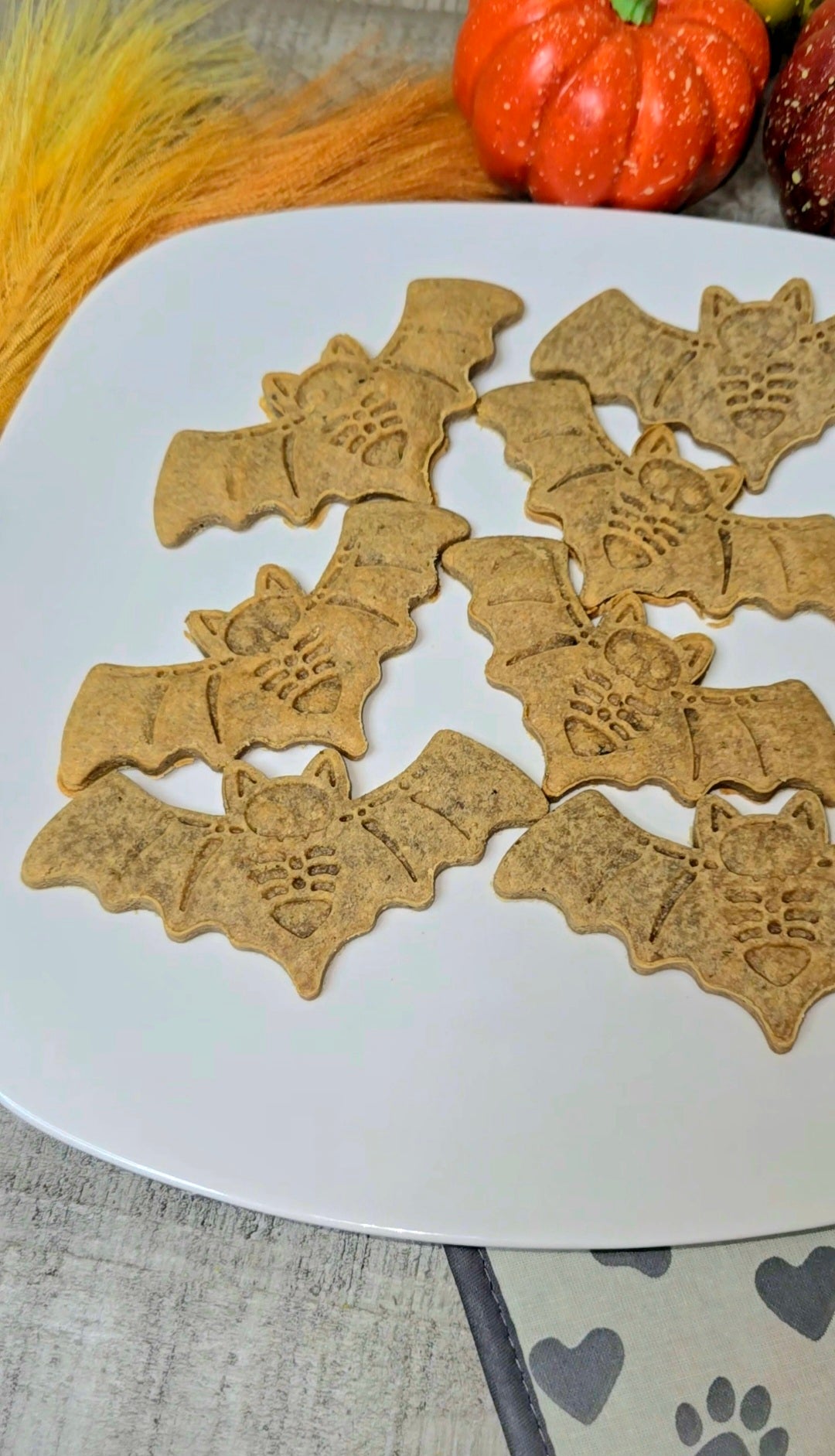 Bat Peanut Butter Dog Treats | All Natural | Gluten Free | Handmade Custom Halloween Dog Gift - Rocky's Famous Treats