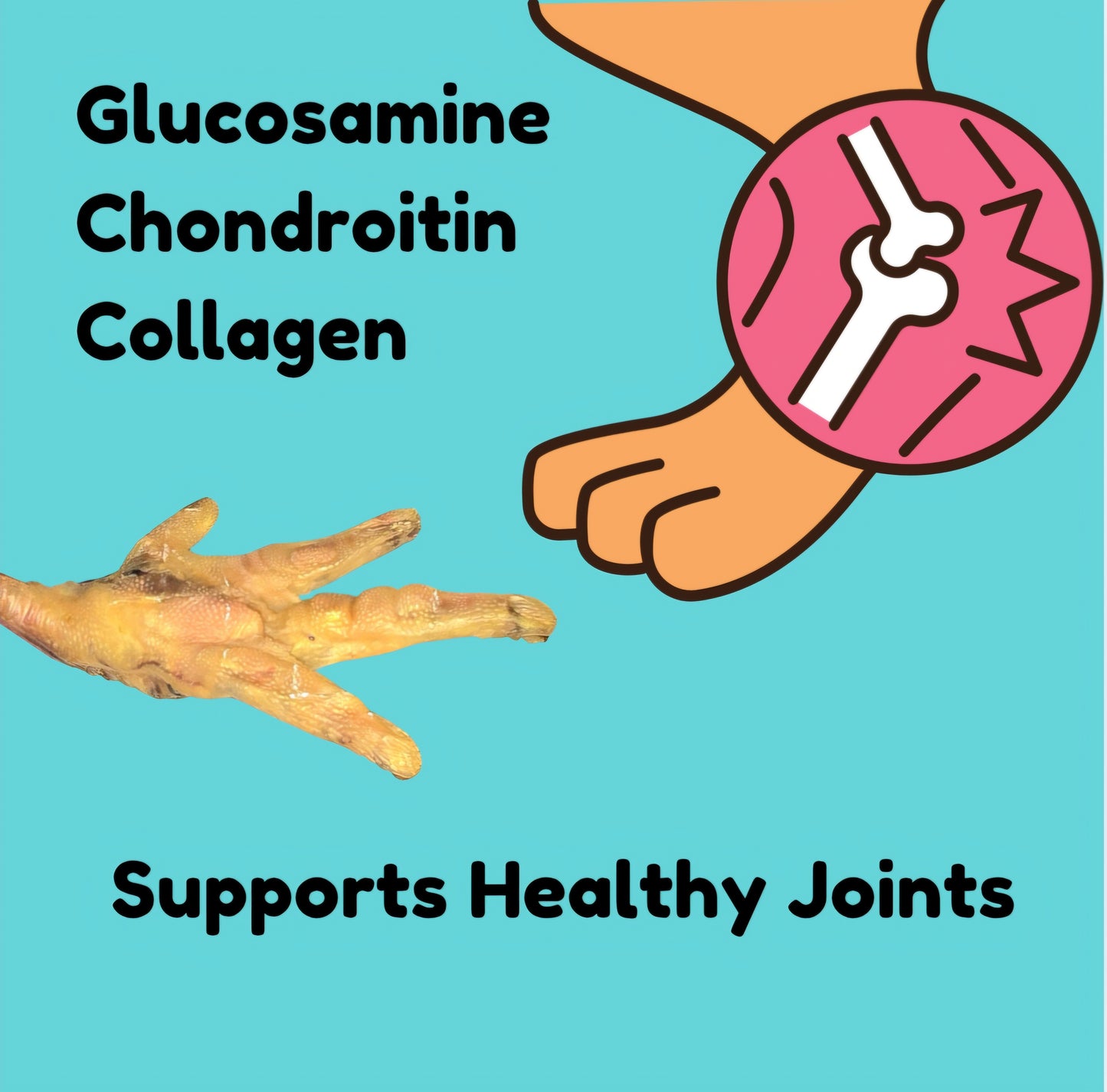 Natural Chicken Feet Dog Treats - Promoting Dental Health with Single Ingredient, Crunchy, Allergy-safe formula for Easy Digestion and Sensitive Stomach