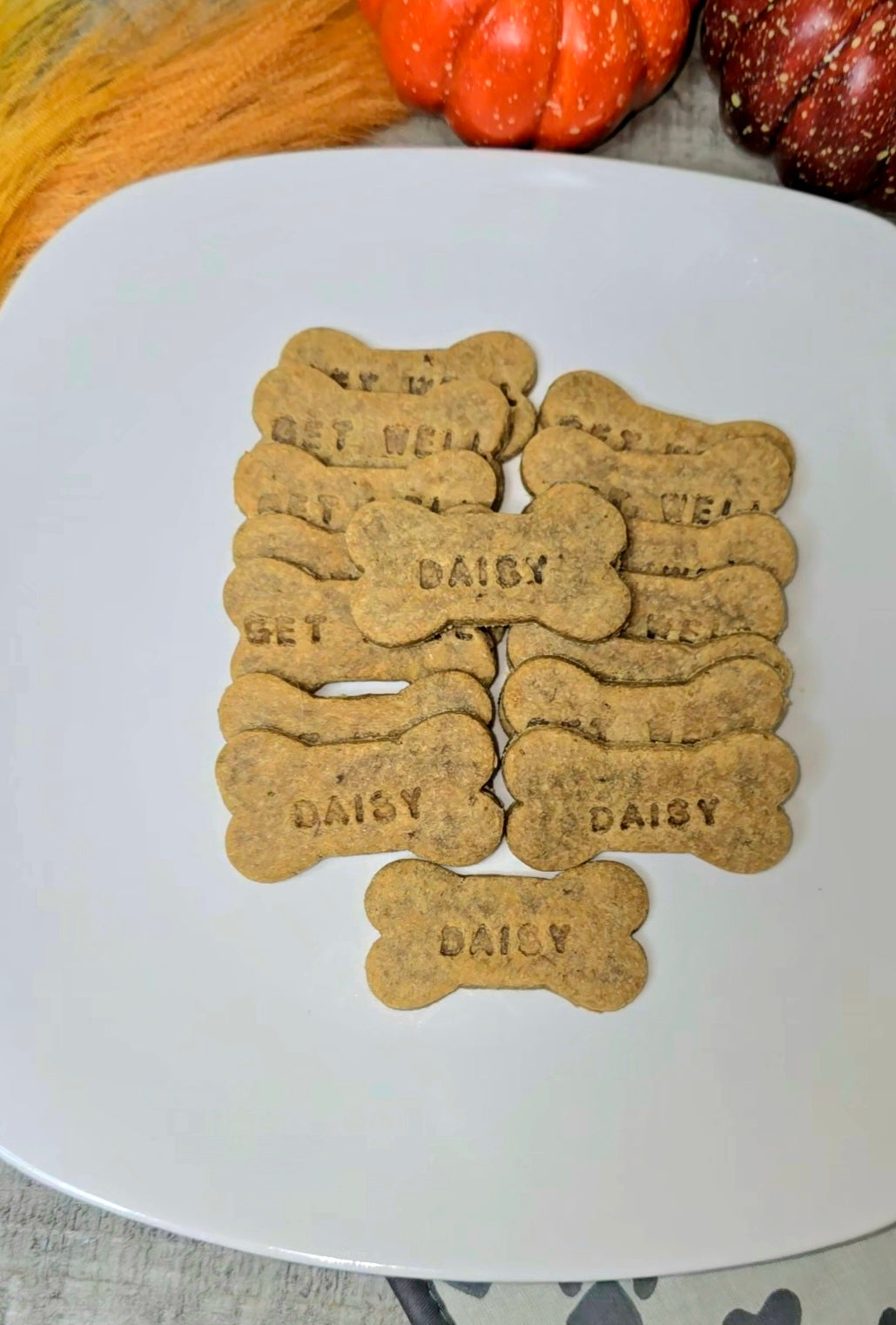 Personalized Peanut Butter Dog Treats | All Natural | Gluten Free | Handmade Custom Name Dog Gift - Rocky's Famous Treats